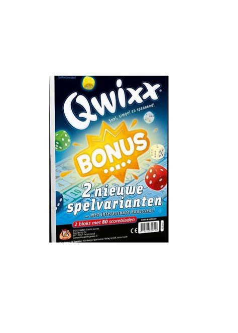 Qwixx Bonus Asl Racketsport Spel