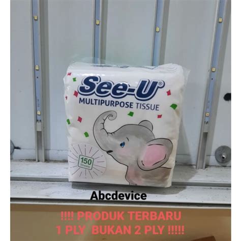 Jual Tissue Tisu See U Multipurpose Pop Up Gajah 150 Sheet 1 Ply See U