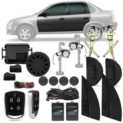 Kit Vidro Elétrico Corsa Hatch Sedan Wagon Classic 98 A 16 4P