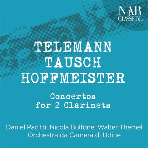 Concerto For 2 Clarinets In D Minor TWV 52 D1 I Largo Orchestra Da