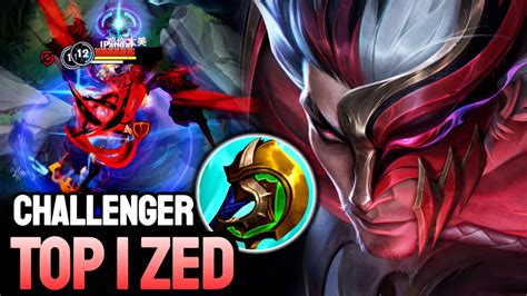 Wild Rift Zed Top 1 Zed Gameplay Challenger Ranked Youtube