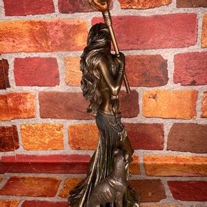 Vintage Hecate With Hounds Statue Greek Goddess Of Magic Hecate Altar