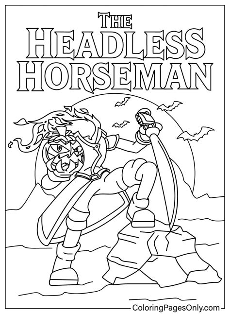 The Headless Horseman Movie Poster - Free Printable Coloring Pages