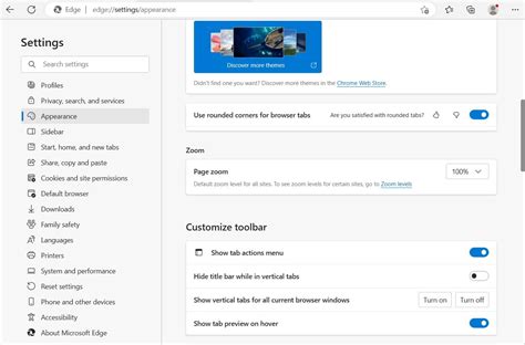 How To Enable Or Disable Rounded Corners In Microsoft Edge