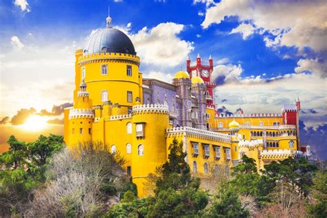 Pena Castle In Sintra Portugal Stock Image Image Of History