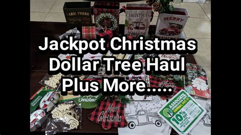 Jackpot Christmas Dollar Tree Haul Also A Few Halloween And