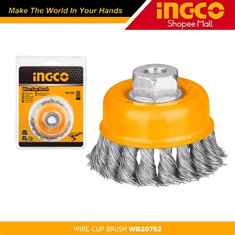 Ingco Wb Wire Cup Brush Twisted Wire With Nut Mm M X