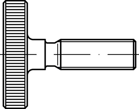 Din 653 Stahl Blank M5x10 Rändelschraube Ve50 Langenbach Gmbh