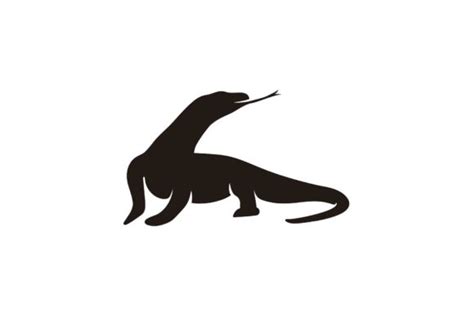 Komodo Dragon Silhouette Logo Vector Graphic by sore88 · Creative Fabrica