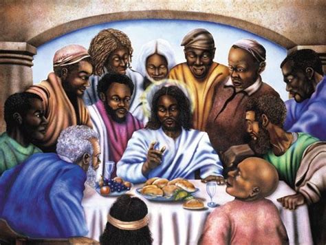 African American Last Supper Painting Painting Watercolor