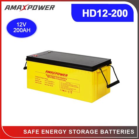 Amaxpower Battery V Ah Ah Ah Solar Storage Gel Battery For