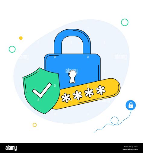 Pin Code Password Protection Concept Illustration Flat Design Login