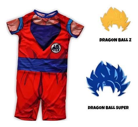 Fantasia Roupa Infantil Goku M Scara Dragon Ball Z Ou Super Dos Aos