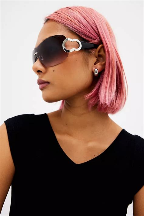 Uo Gabriella Shield Sunglasses Urban Outfitters Uk