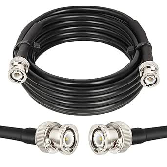 Mookeerf Bnc Male To Bnc Male Coaxial Cable Ohm Rg X Coax Cable