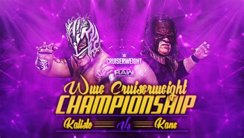 Wwe Rawcruiserweight Custom Match Card By Iammarlondesigns On Deviantart