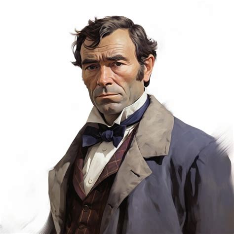 Premium Ai Image A Painting Of A Man With A Bow Tie