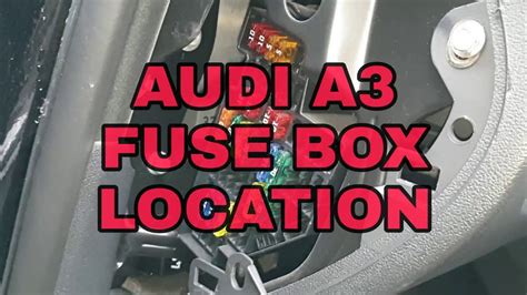 Audi A3 2006 Fuse Box Diagram