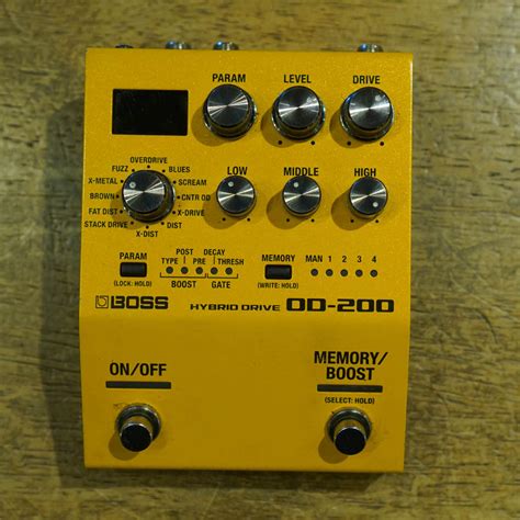 Boss Od 200 Hybrid Overdrive Pedal Used