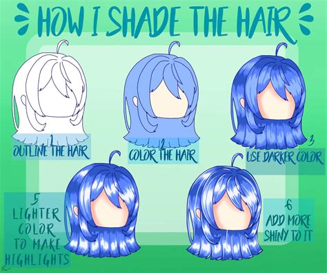 Hair Shading Tutorial New Style Gacha Life Amino