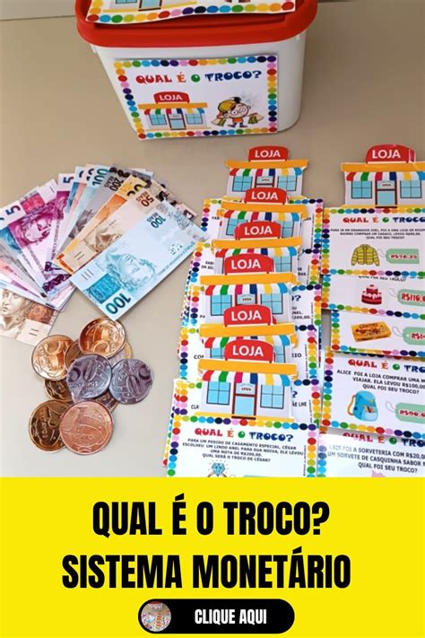 Qual É O Troco Sistema MonetÁrio Atividades De Dinheiro Sistema