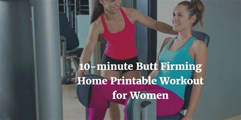 Butt Firming Home Workout Exercises For Women