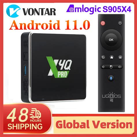 2022 Ugoos X4q Pro Tv Box Android 11 Winevine L1 Amlogic S905x4 Support Av1 1000m Bt5 1 4k 4gb