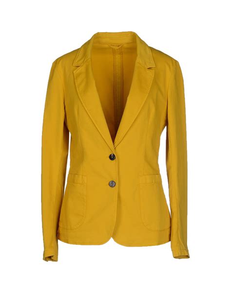 Lyst Tonello Blazer In Yellow