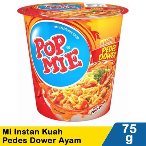 Pop Mie Kuah Pedas Dower Rasa Ayam Pedas And Pangsit Jontor Lazada