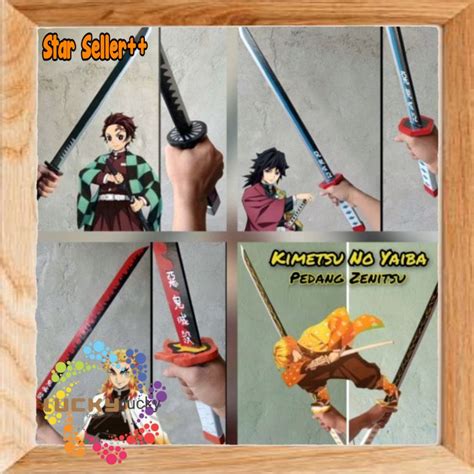 Jual Mainan Pedang Kayu Kimetsu No Yaiba Dan Zoro Anime Cosplay