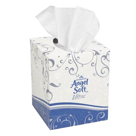 Angel Soft Ps Ultra Premium Facial Tissue Cube Box Skugpc46560