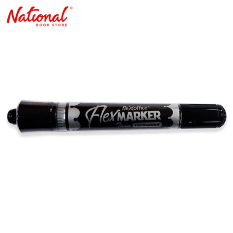 Flex Office Permanent Marker Dual Tip Black Fo Pm05 School And Office