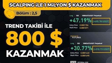 Scalping Ile Milyon Kazanmak B L M Trend Takibi Ile