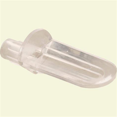 Prime Line 14 In Clear Plastic Rounded Shelf Support Peg 12 Pack U