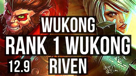 WUKONG Vs RIVEN TOP Rank 1 Wukong 9 Solo Kills TR Grandmaster