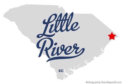 Map of Little River, SC, South Carolina