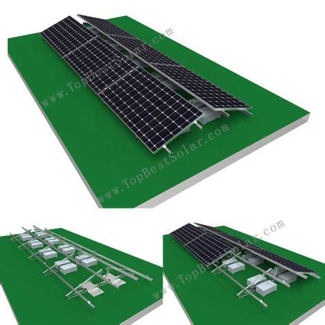 Solar Ballasted Racking East West Strength And Durable