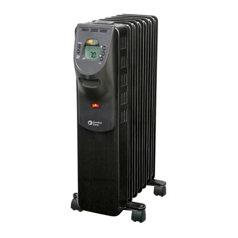 Comfort Zone Cz9009 1500 Watt Oil Filled Digital Radiator Heater With