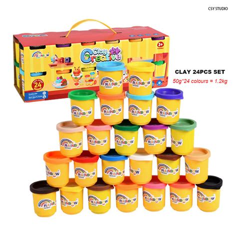 Color Clay Toy Burger Dough Set Ice Cream Double Twister Playdoh Play