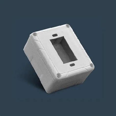 White Pvc Nano Gang Boxes For Electric Fitting Module Size 4 Module