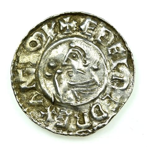 Aethelred Ii The Unready Ad Silver Penny Crux Type Hertford