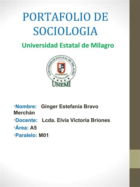 Portafolio De Sociologia Pdf