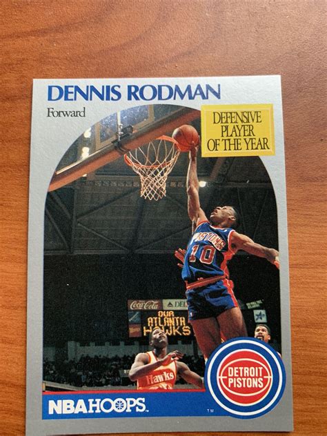 1990 NBA Hoops Dennis Rodman 109 Detroit Pistons EBay