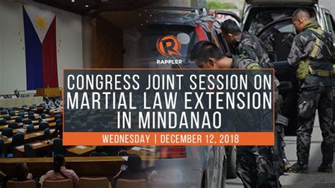 Live Congress Joint Session On Martial Law Extension In Mindanao For 2019