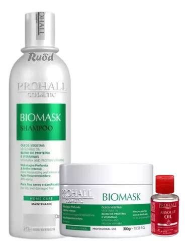 Kit Shampoo Máscara Hidratante Biomask Home Care Prohall