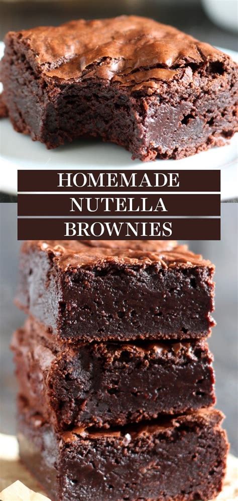 Nutella Recipes Brownies Artofit