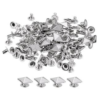 50 Sets Spike Rivet 10mm Pyramid Rapid Rivet Studs Square Spikes Bed