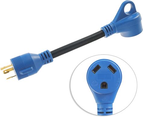 Adaptador De Enchufe RV De 3 Clavijas Generador De 30 Amperios A RV De