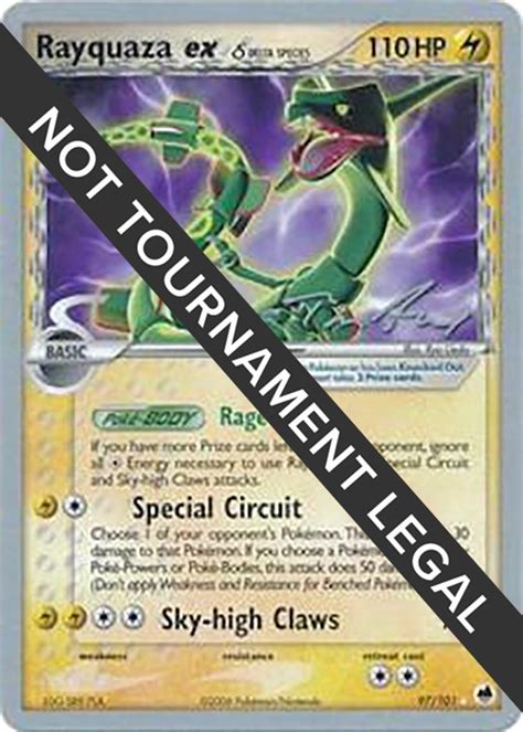 Rayquaza Ex Delta Species 2007 Tom Roos World Championship