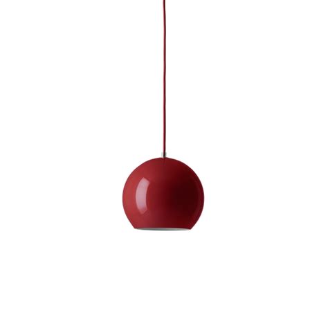 Tradition Flowerpot Topan VP6 Suspension Rouge Vermillon